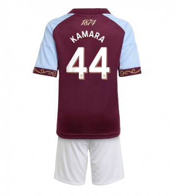 Aston Villa Boubacar Kamara #44 Hjemmebanetrøje Børn 2025-26 Kortærmet (+ Korte bukser)
